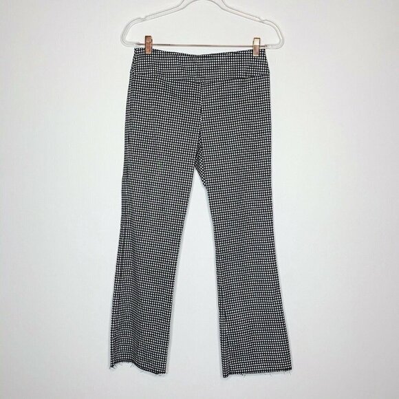 Elliott Lauren Pants - Elliot Lauren Pants Women Size 4 Black White Gingham